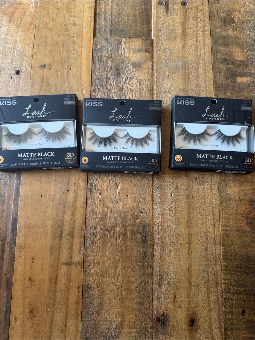 Kiss lashes set of 3